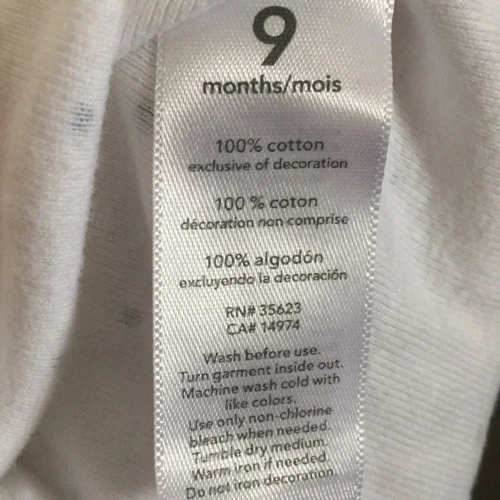 Carters infant one piece 9 months